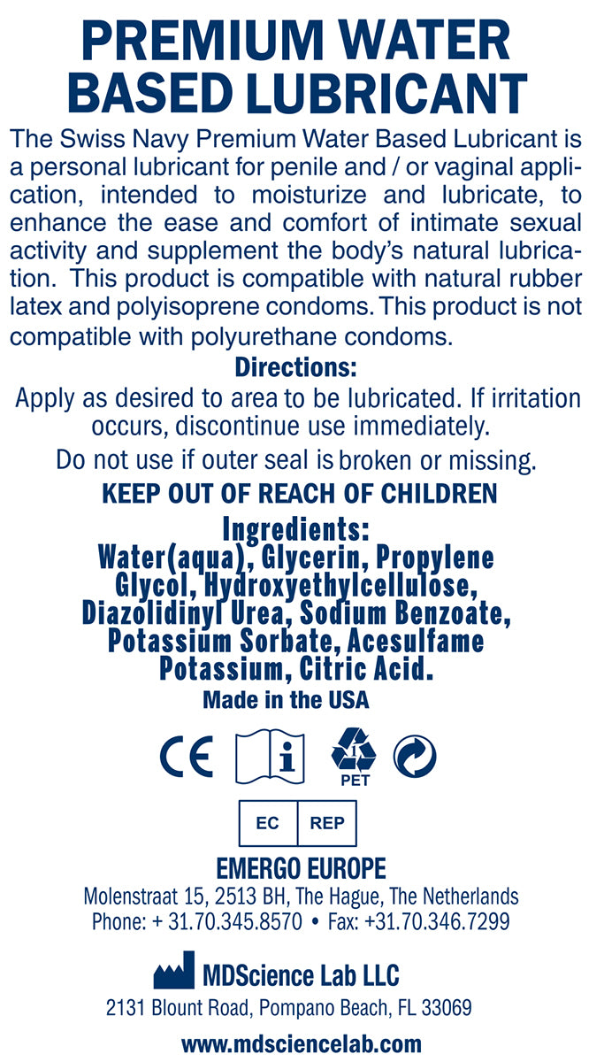 Swiss Navy Arousal Gel 4oz/118ml for Enhanced Pleasure > Essentials > Mens Enhancers