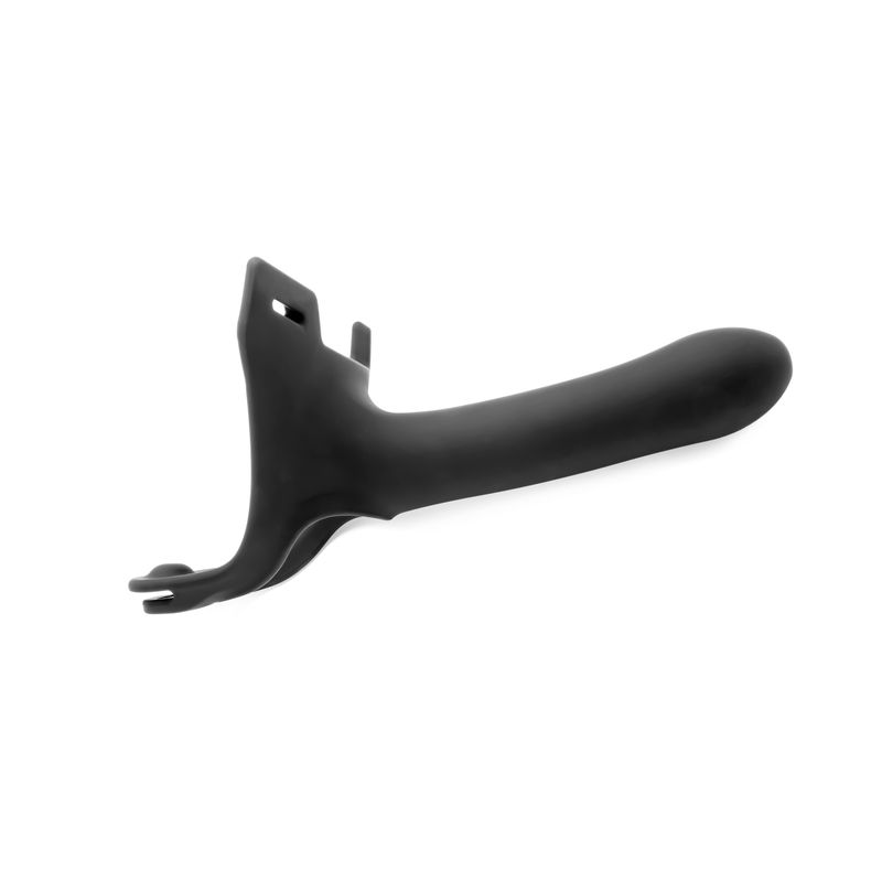 Zoro Strap-On 6.5 Inch – Soft Touch Silicone Strap-On Black > Dildos > Strap On Dildos