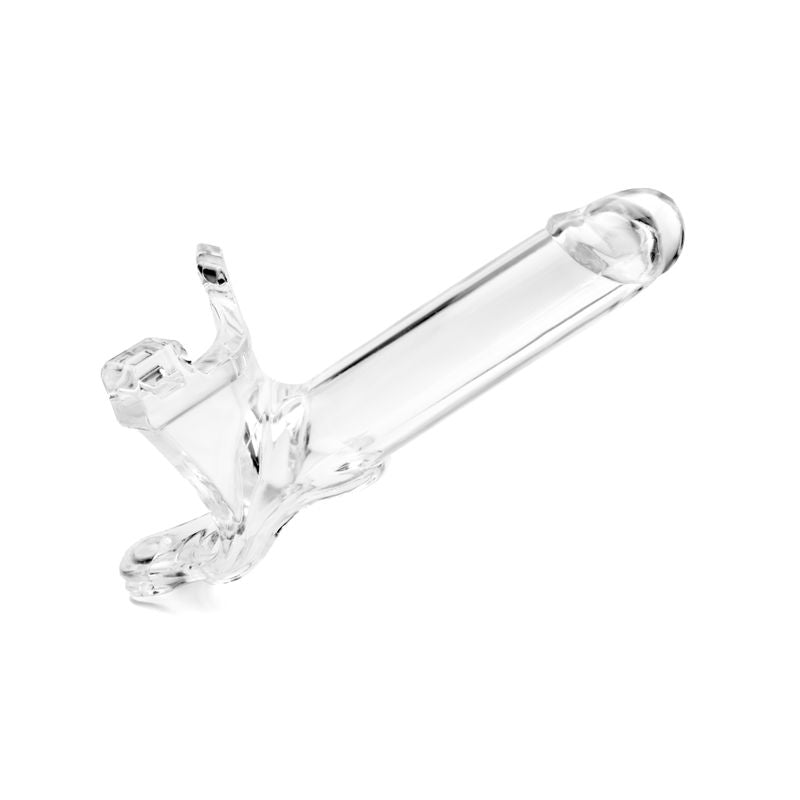 Zoro Knight 6 Inch Clear Strap-On > Dildos > Hollow Strap Ons