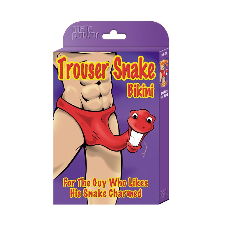 Trouser Snake Novelty Underwear – Stretchy Polyester-Spandex Bikini Underwear Secondary image
