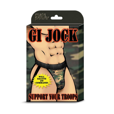 Gi Jock Novelty Underwear for Men with Camouflage Design and Plush Elastic Waistband Mens Apparel