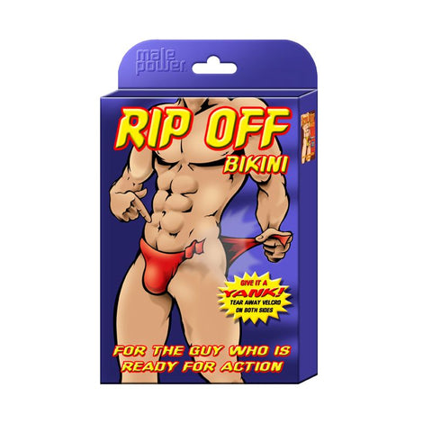 Rip Off Bikini Novelty Underwear for Men with Velcro Closure Mens Apparel