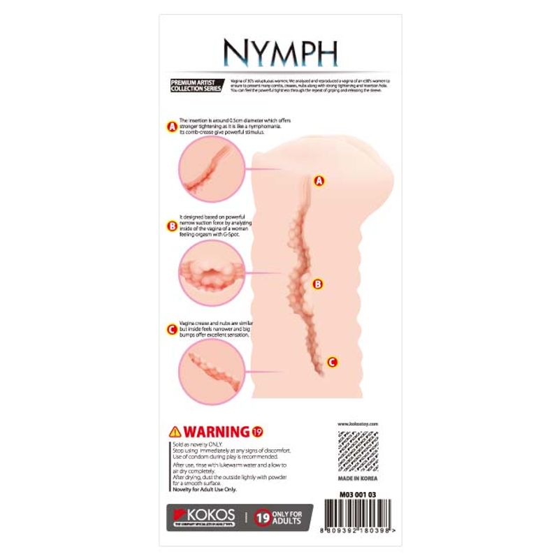 Kokos Three Sisters Nymph – Realistic Vagina Stroker > Sex Toys For Men > Masturbators > Manual