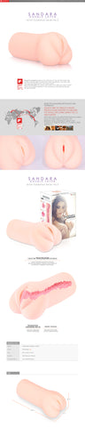 Masturbator Sandara Realistic Double Layer Stimulation Strokers - Manual