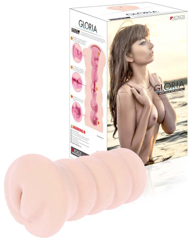 Masturbator Gloria Realistic Double Layer Pleasure Toy Strokers - Manual