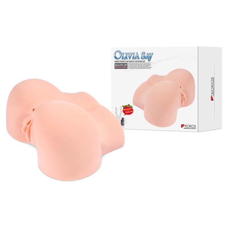 Real Hip Olivia Dual Channel Masturbator for Ultimate Pleasure Assturbators