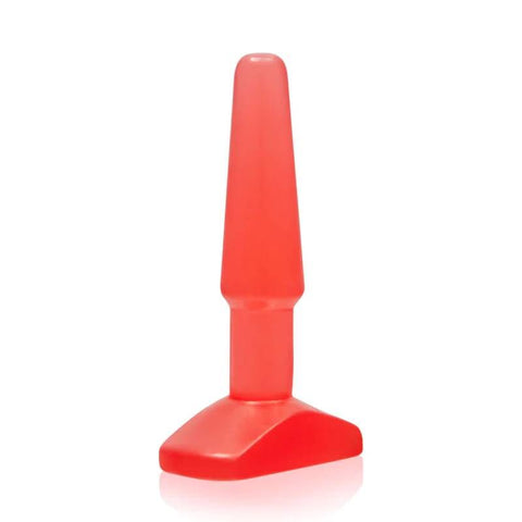 Butt Plug Small Red - Phthalate Free Medical Grade 3 Inch Butt Plugs