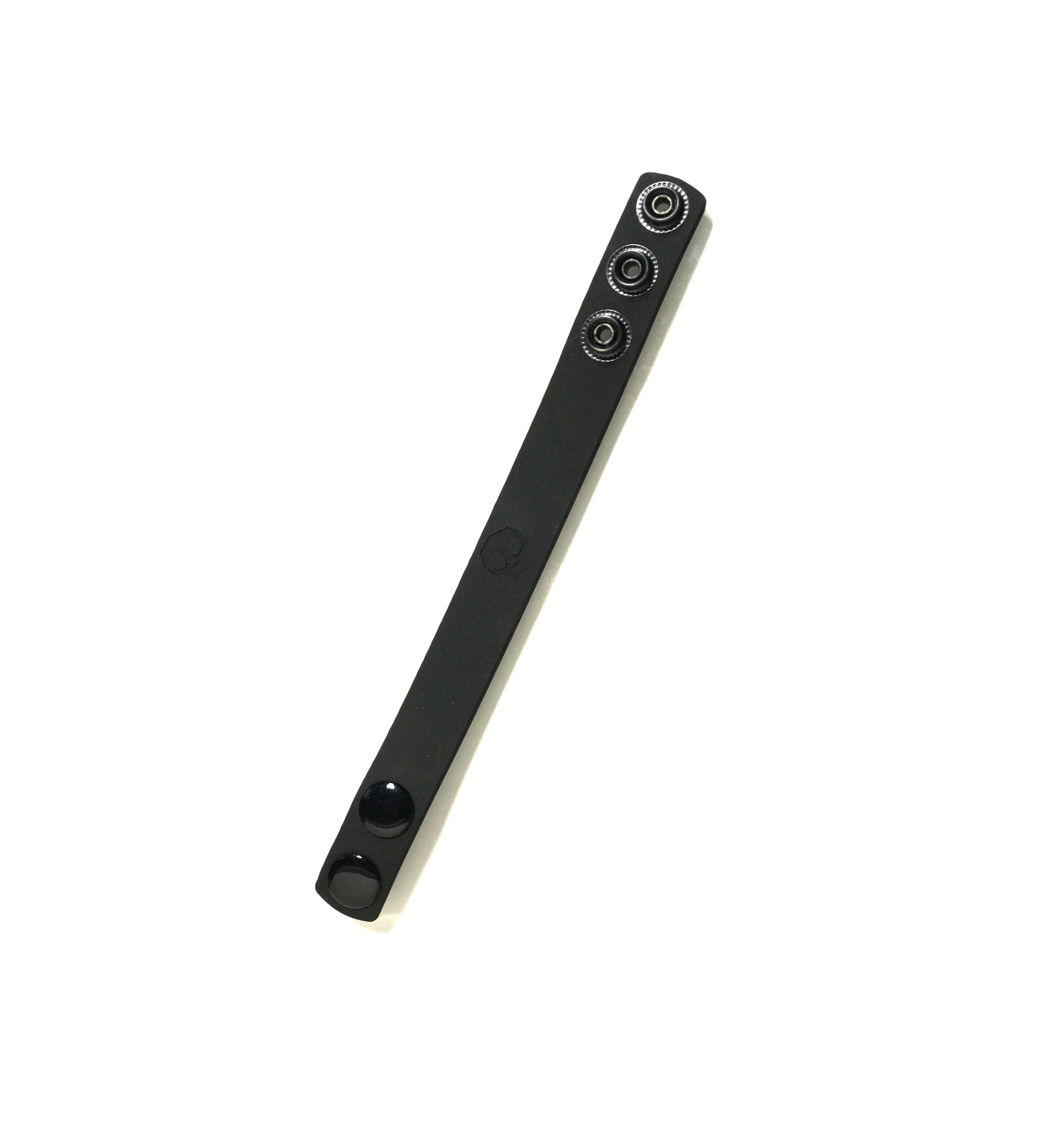 Boneyard Silicone Cock Strap - 3 Snap Ring - Black 8.25 Inch > Cock Ring > Adjustable