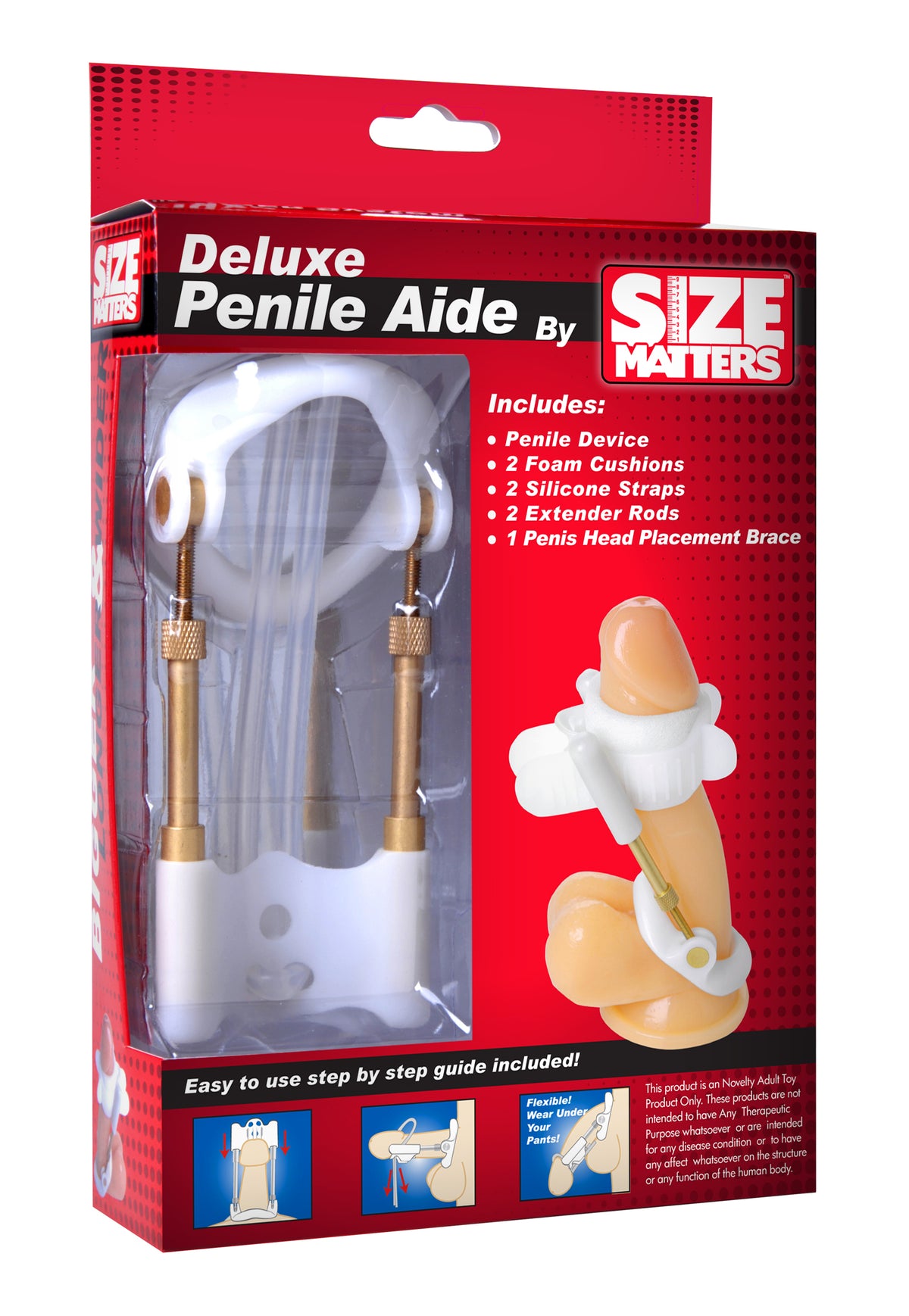 Size Matters Deluxe Penile Enhancement Aid System – Adjustable Traction Penile Extender Device Default Title > Pumps > Penis Pumps Performance
