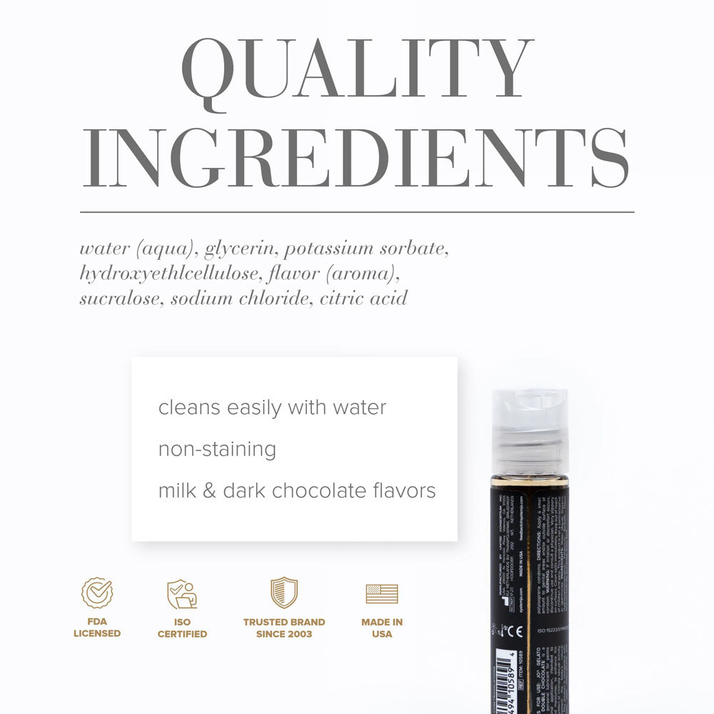 JO Gelato Decadent Double Chocolate (Chocolate) – Water-Based Flavored Lubricant 30ml > Lube > Flavoured