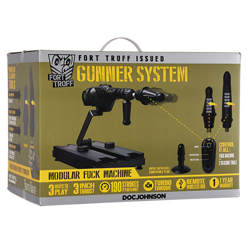Fort Troff Gunner System 3 In 1 Modular Sex Machine Black MACHINES