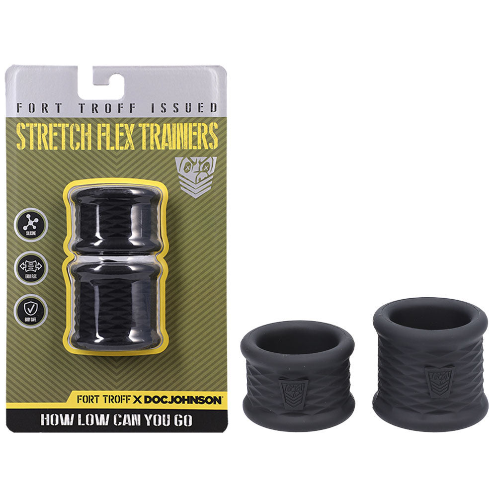 Fort Troff Stretch Flex Trainers Ball Stretchers Set of 2 Black > Sex Toys For Men > Ball Stretchers