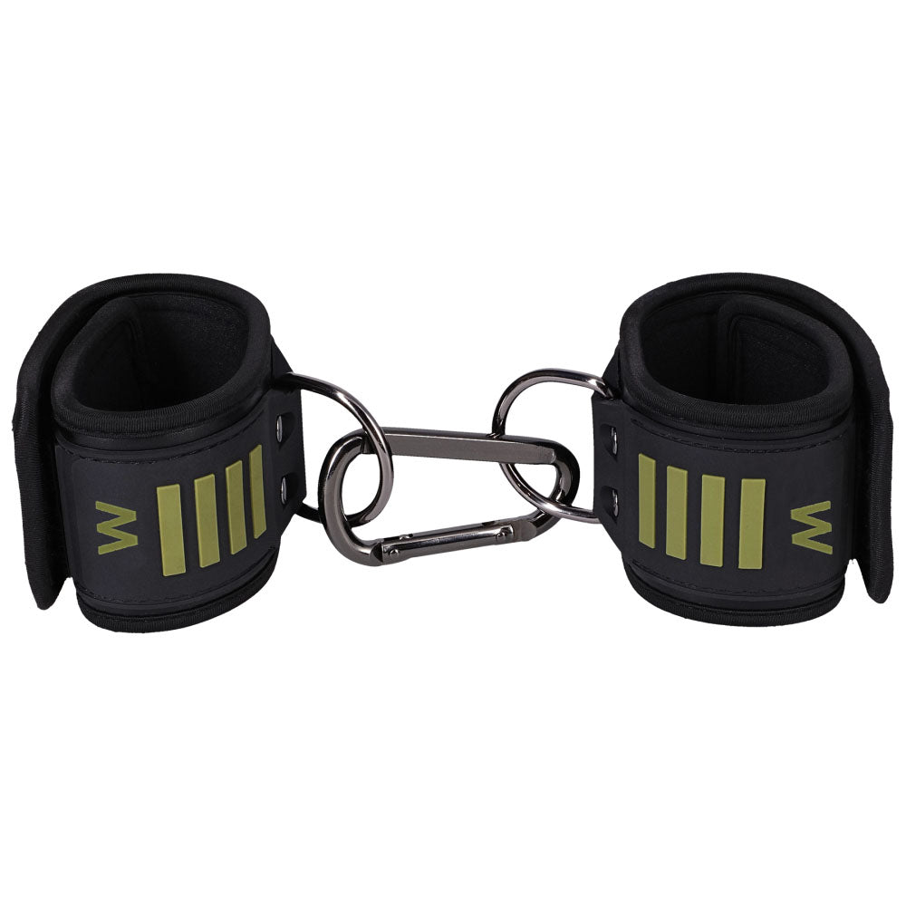 Fort Troff Tactical Wrist Cuffs (Black/Green) – Buckle-Free Neoprene-Lined Restraints > Bondage Gear > Restraints