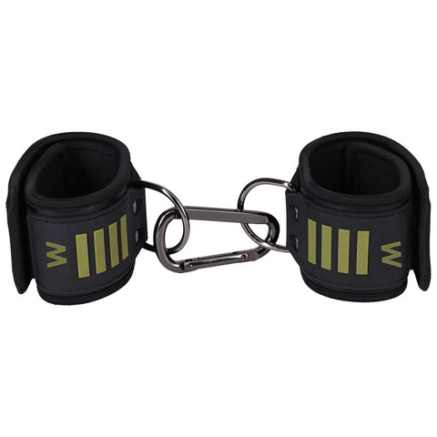 Fort Troff Tactical Wrist Cuffs (Black/Green) – Buckle-Free Neoprene-Lined Restraints > Bondage Gear > Restraints