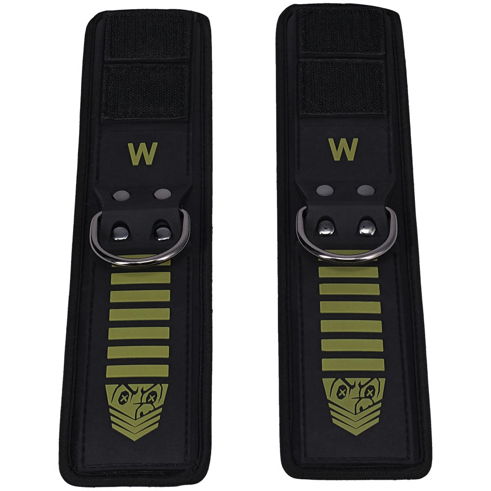 Fort Troff Tactical Wrist Cuffs (Black/Green) – Buckle-Free Neoprene-Lined Restraints > Bondage Gear > Restraints