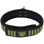 Fort Troff Tactical Collar and Leash (Black/Green) – Cushioned Bondage Restraint > Bondage Gear > Collars & Leashes