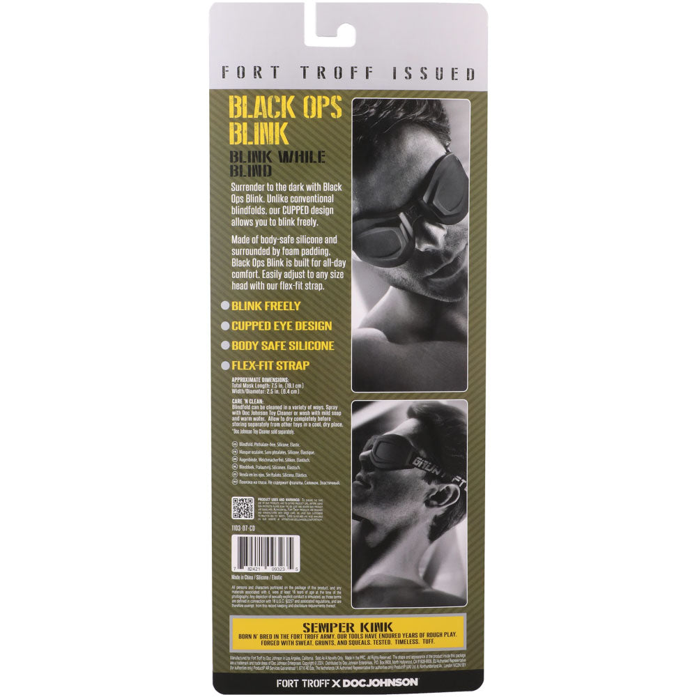 Fort Troff Ops Blink – Silicone Eyemask Restraint > Bondage Gear > Blindfolds