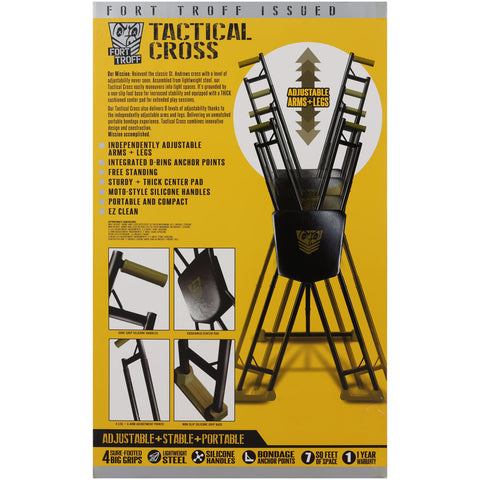 Fort Troff Tactical Cross – Adjustable Steel Restraint Frame Sex Furniture
