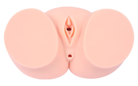 Real Hip Cherry Realistic Dual Orifice Pleasure Toy Assturbators