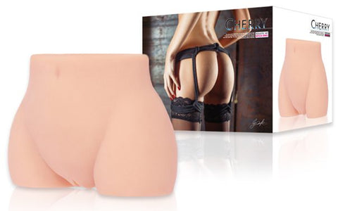Real Hip Cherry Realistic Dual Orifice Pleasure Toy Assturbators