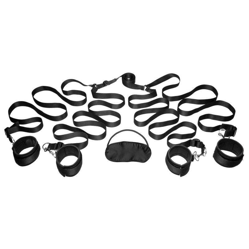 Adjustable Bedroom Restraint Kit Black > Bondage Gear > Bed Restraints