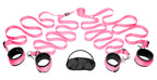Bedroom Restraint Kit Pink – Adjustable Soft Fabric Restraints Bondage Set > Bondage Gear > Bed Restraints