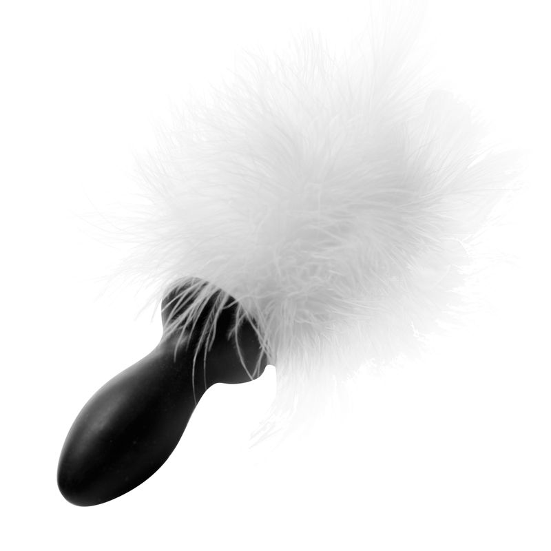 White Bunny Tail Anal Plug – Soft Silicone With Fluffy Tail (6 Inch) > Anal Range > Tail Butt Plugs