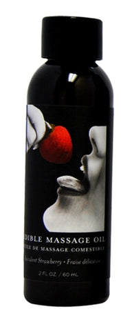 Edible Massage Oil Succulent Strawberry Flavored 59 ml Bottle Default Title Massage Oil