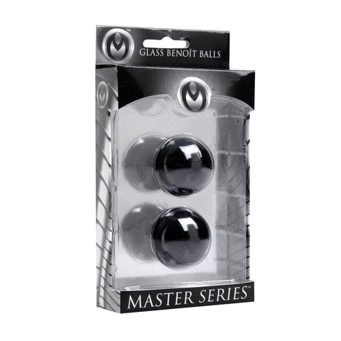 Jaded Glass Ben Wa Balls – 30mm Glass Kegel Exercise Balls Black > Sex Toys For Ladies > Kegel Exercise