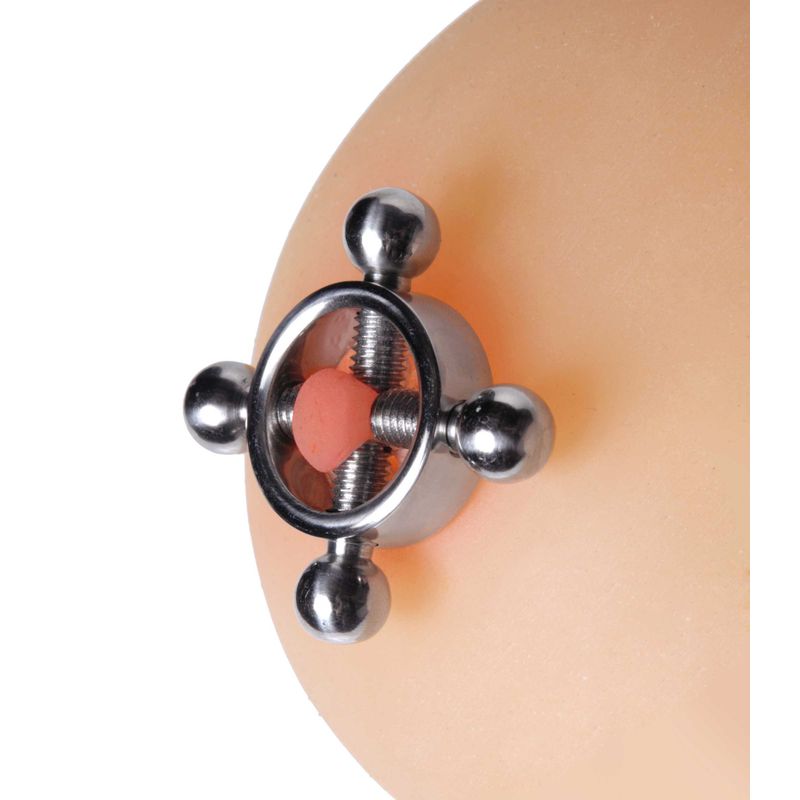 Rings of Fire Stainless Steel Nipple Press Set > Sex Toys > Nipple Clamps