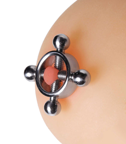 Rings of Fire Stainless Steel Nipple Press Set Nipple Clamps