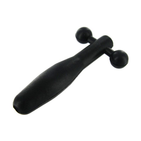 Silicone Cum Thru Barbell Penis Plug for Urethral Play Sounding Rods