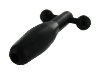 Silicone Cum Thru Barbell Penis Plug for Urethral Play Sounding Rods