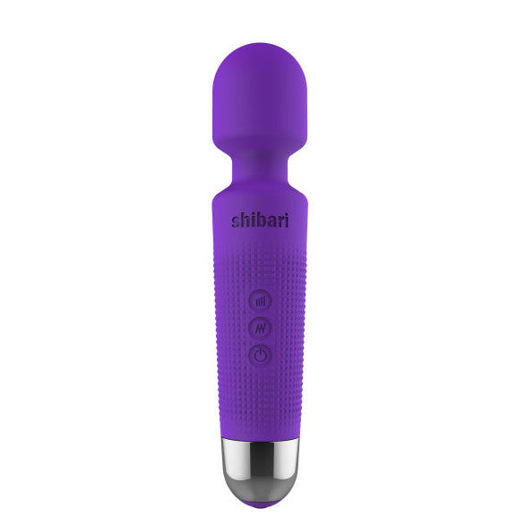 Purple electronic device with 'Shibari' branding on a white background