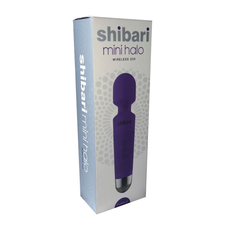 Shibari Mini Wand Halo (Purple) – Powerful 20-Pattern 8-Speed Wand Vibrator Vibrators