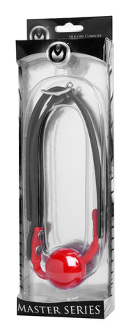 The Hush Gag Silicone Comfort Ball Gag for Ultimate Pleasure and Restraint Red > Bondage Gear > Gags and Bits