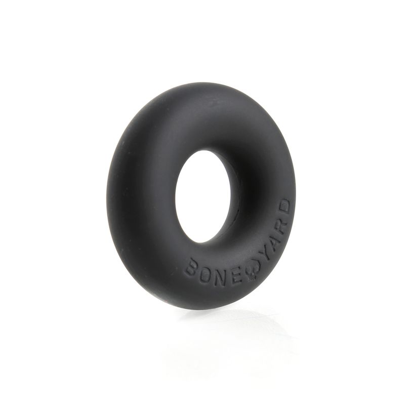 Boneyard Ultimate Silicone Cock Ring Black 20mm Internal Diameter > Cock Ring > Single