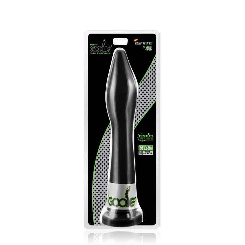 Goose Medium (Black) – 14.25" Probe with Suction Cup Base > Dildos > Oversized Toys
