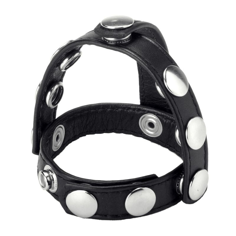 Snap-On Cock and Ball Harness Adjustable Male Pleasure Device > Cock Ring > Adjustable