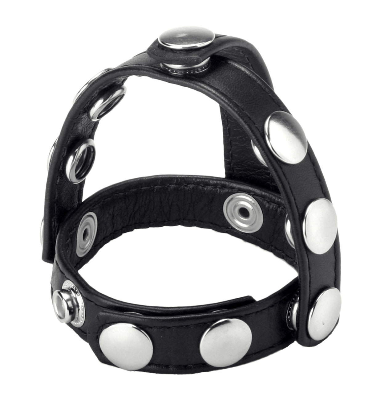 Snap-On Cock and Ball Harness Adjustable Male Pleasure Device > Cock Ring > Adjustable