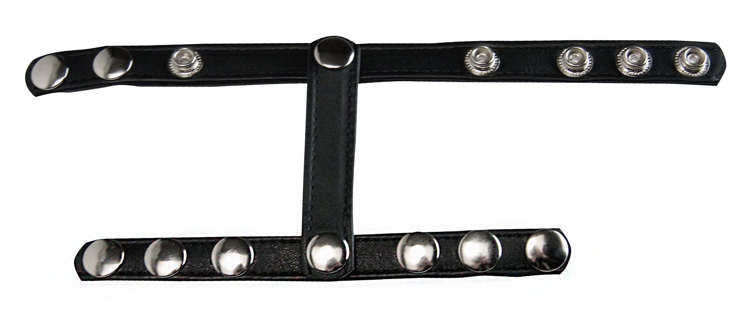 Snap-On Cock and Ball Harness Adjustable Male Pleasure Device > Cock Ring > Adjustable