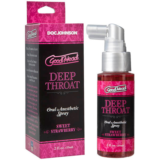 GoodHead Deep Throat Spray 59ml - Sweet Strawberry Flavor Default Title ENHANCERS