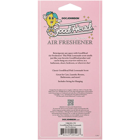 GoodHead Air Freshener - Pink Lemonade Scent - 4 oz Freshener Gag Gifts & Novelties