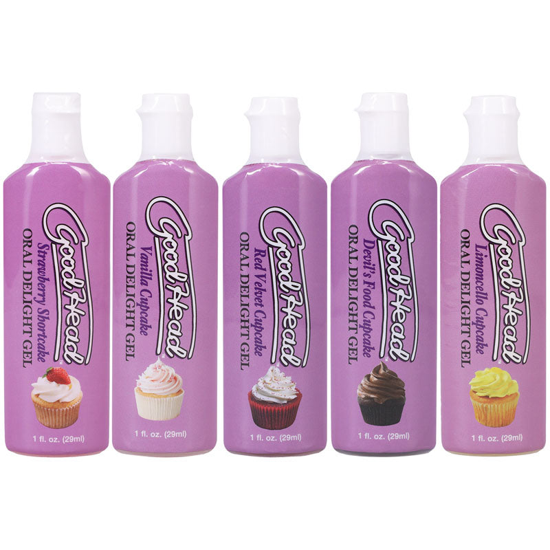 Goodhead Oral Delight Gel Cupcakes Set of 5 x 30ml Bottles Oral Gels & Sprays