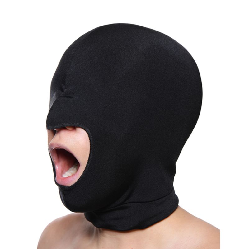 Blow Hole Open Mouth Spandex Hood – Stretch Comfortable Hood > Bondage Gear > Bondage Hoods Main image