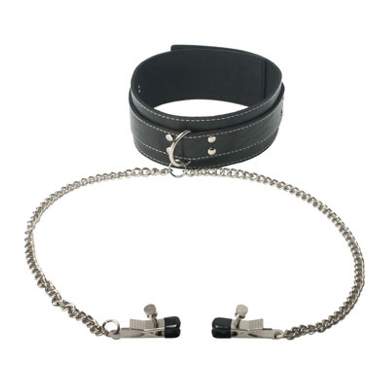 Coveted Collar and Clamp Union Set > Bondage Gear > Collars & Leashes Main image