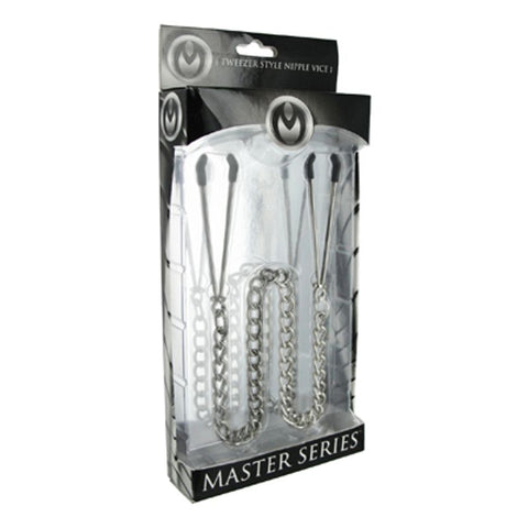 Master Series Reign Adjustable Tweezer Nipple Clamps > Bondage Gear > Nipple Clamps