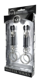 Master Series Bondage Ring Barrel Nipple Clamps – Adjustable Nipple Clamps Default Title > Sex Toys > Nipple Clamps