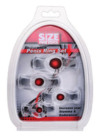 Size Matters Endurance Set With Four Stretchable Sizes – Penis Ring Set Clear > Cock Ring > Sets