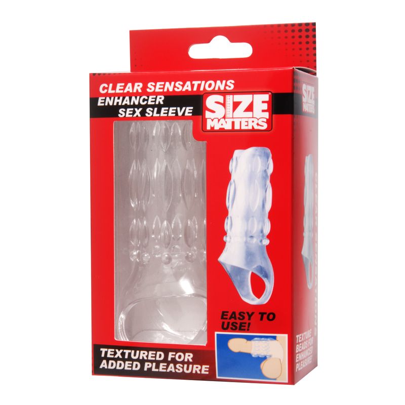 Clear Sensations Enhancer Sex Sleeve 4.5 Inch Length > Sex Toys For Men > Penis Sleeves